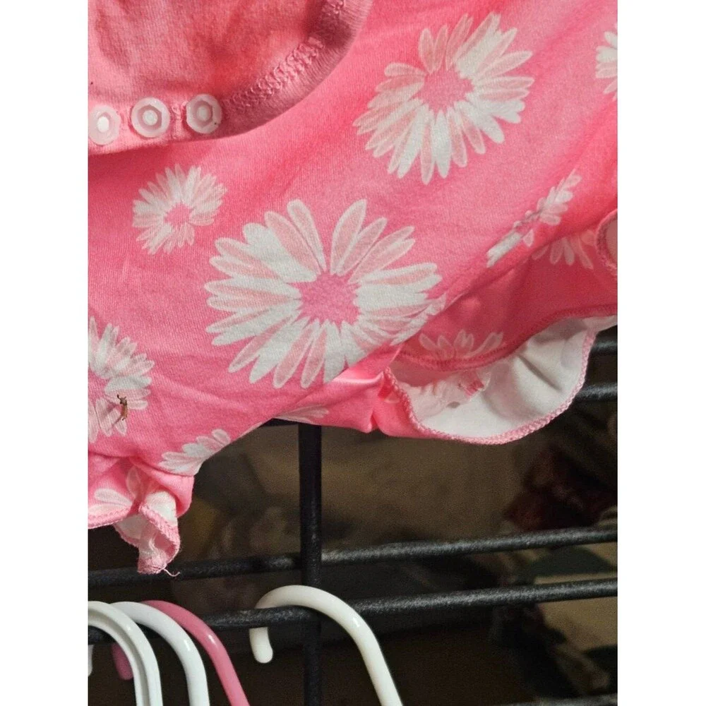 N-1 Baby Girl Floral Onesie 12-18M Pink 2 Piece -